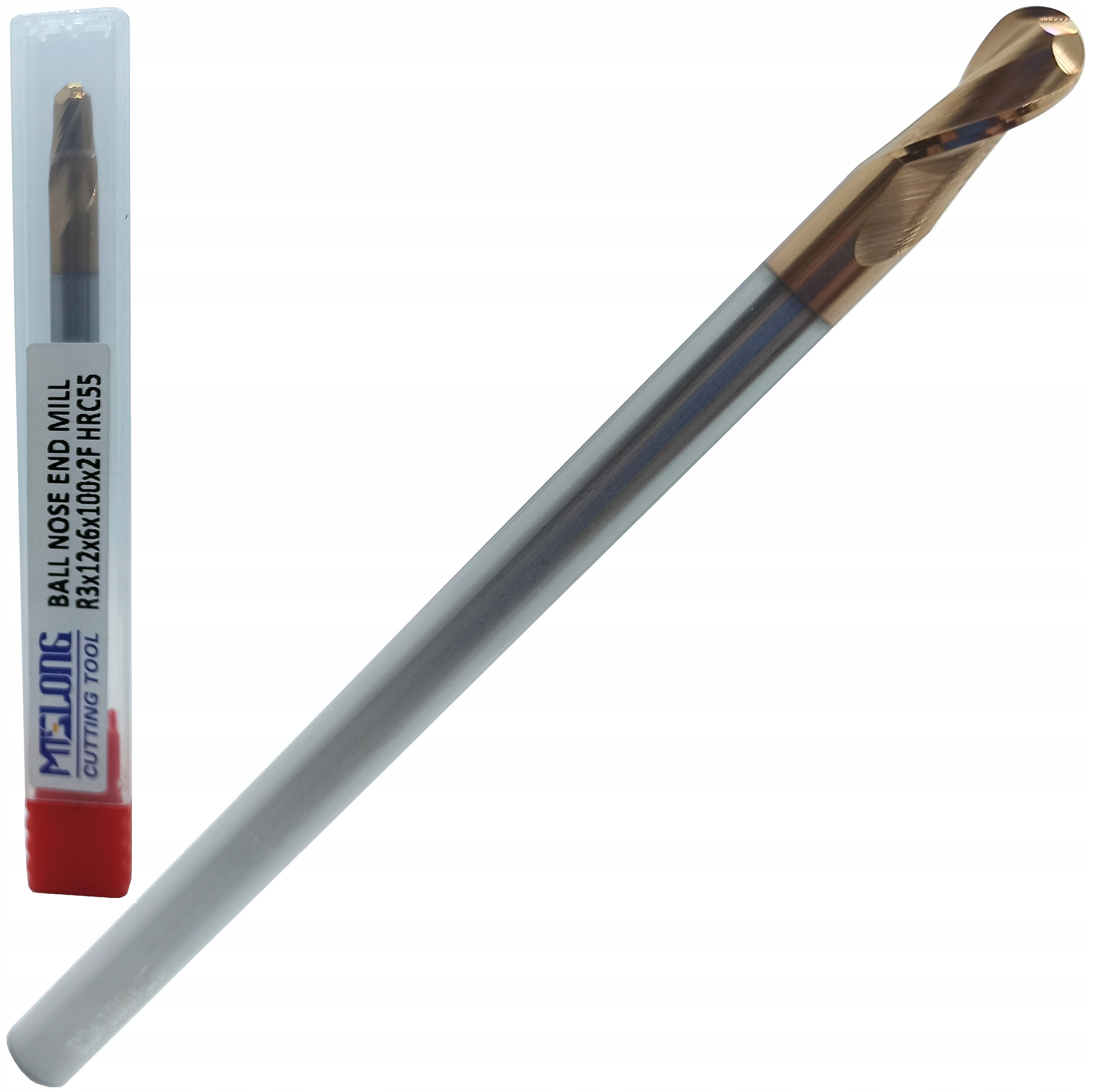 Frez Kulisty Węglikowy R3 100mm Długi Mts 55HRC