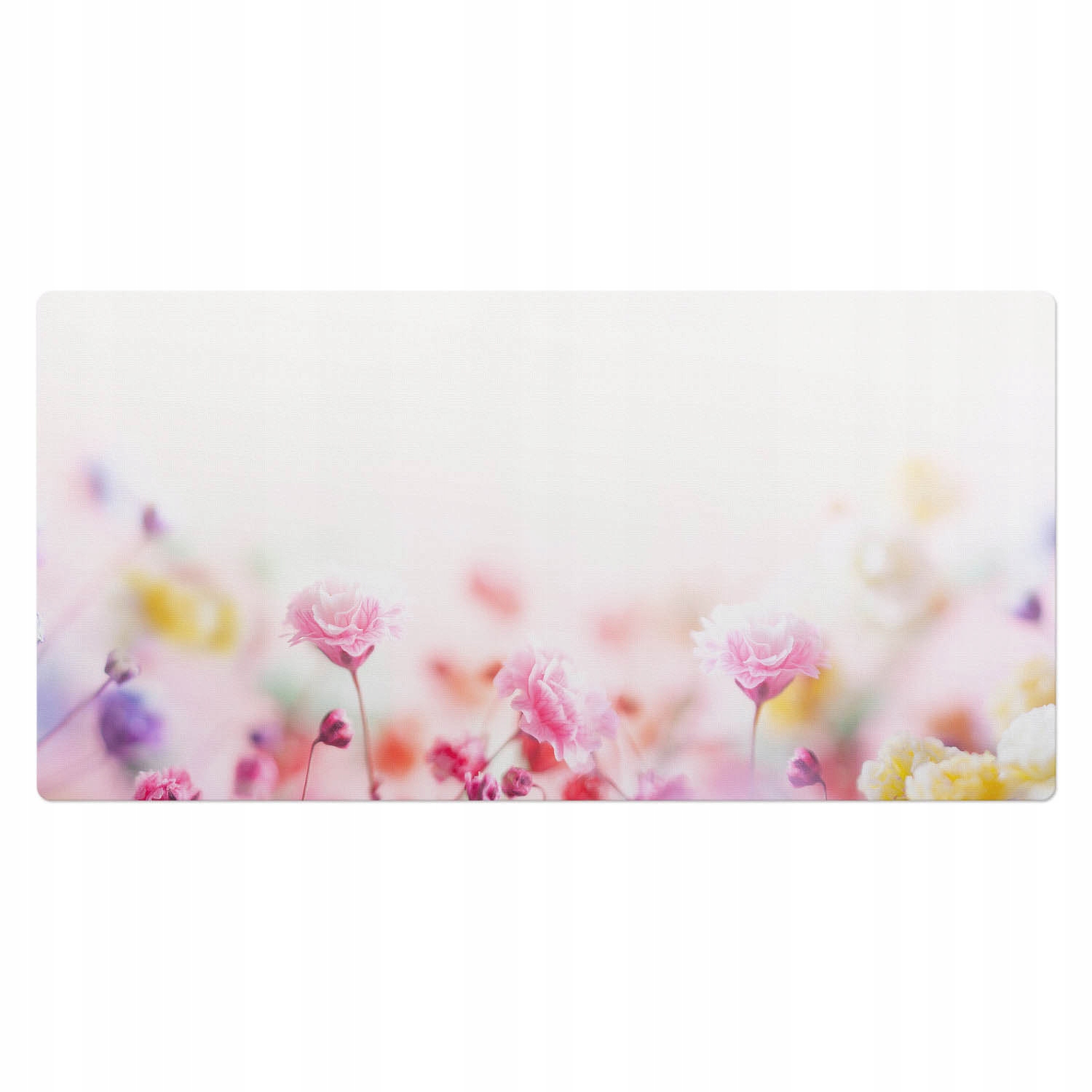 Podložka na psací stůl s motivem Pastelové loukové květinové motivy 100 x 50 cm