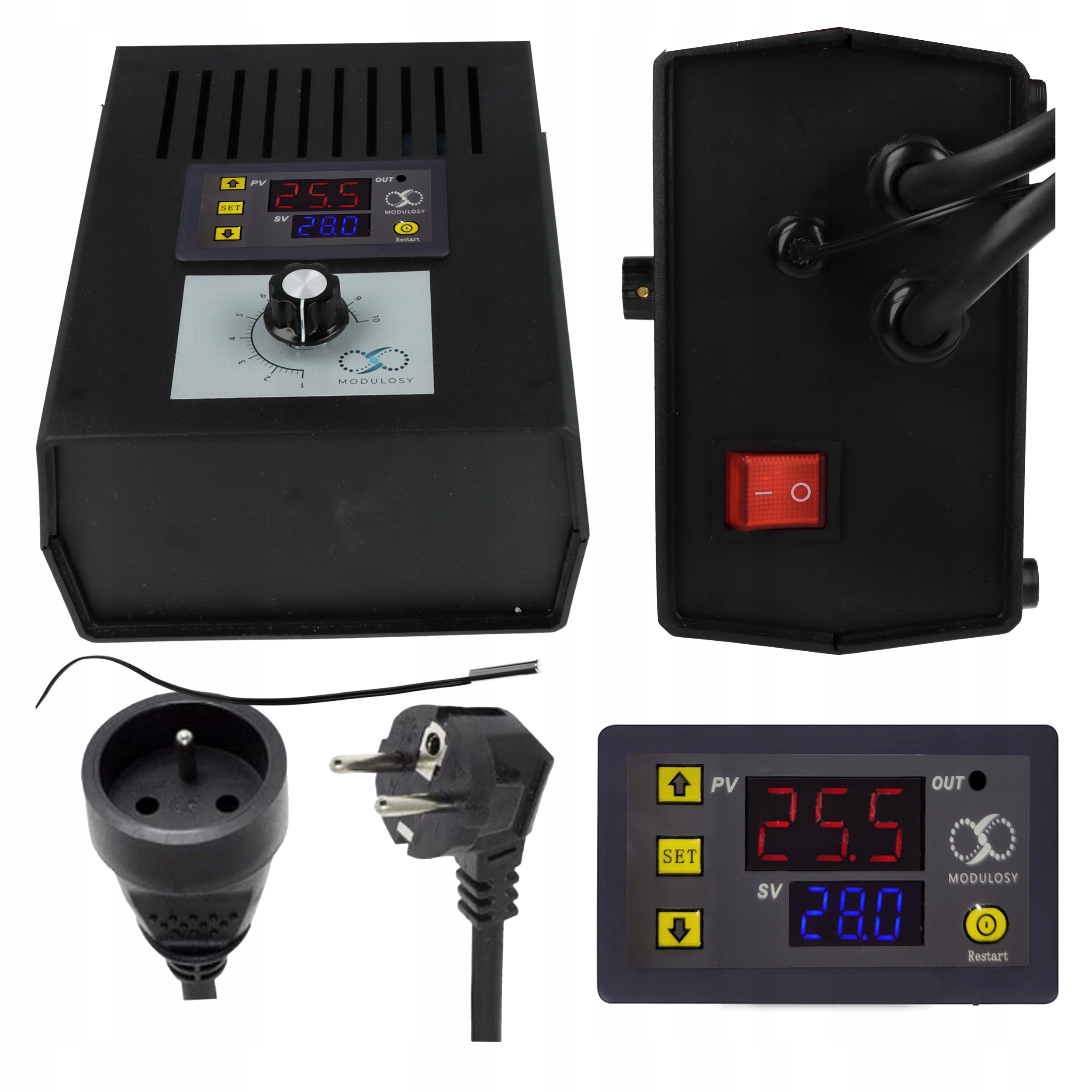 Regulátor Výkonu Ohrievača Ssr Regulátor Teploty S Termostatom 5000 W