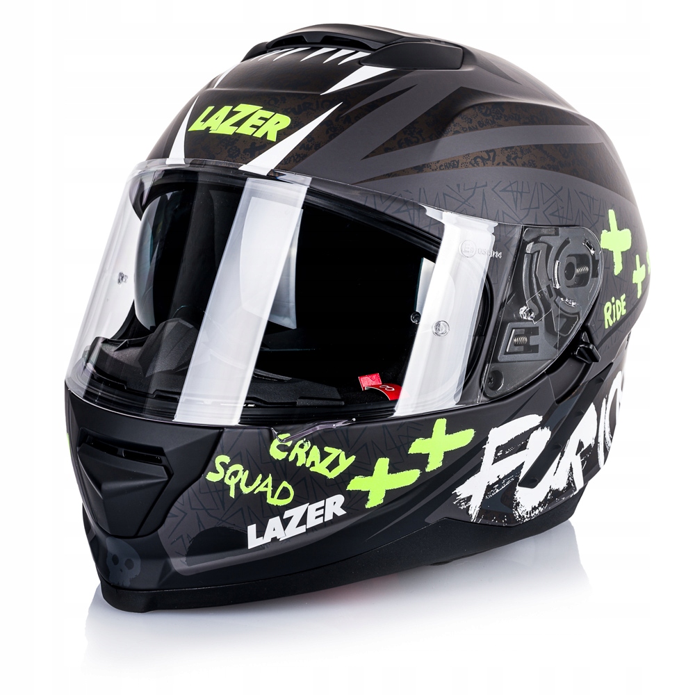 LAZER KASK MOTO INTEGRALNY RAFALE EVO ONI DARK 2XL Kolor biały czarny żółty