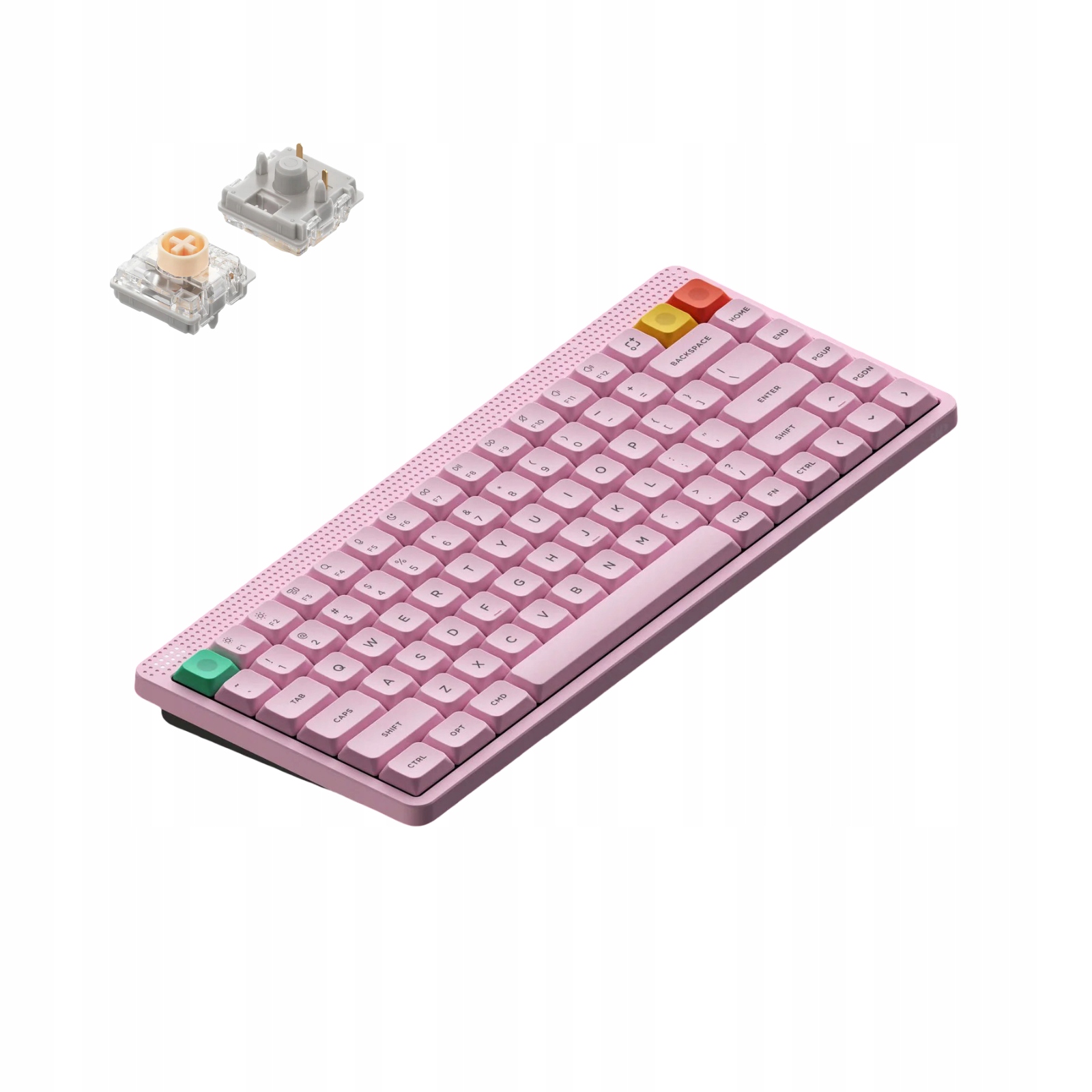 NuPhy Node 75 Klawiatura Bezprzewodowa Niskoprofilowa Mechaniczna Różowa