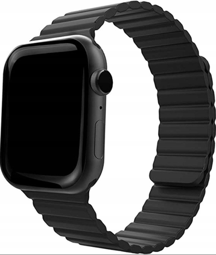 Pasek magnetyczny silikonowy do Apple Watch czarny