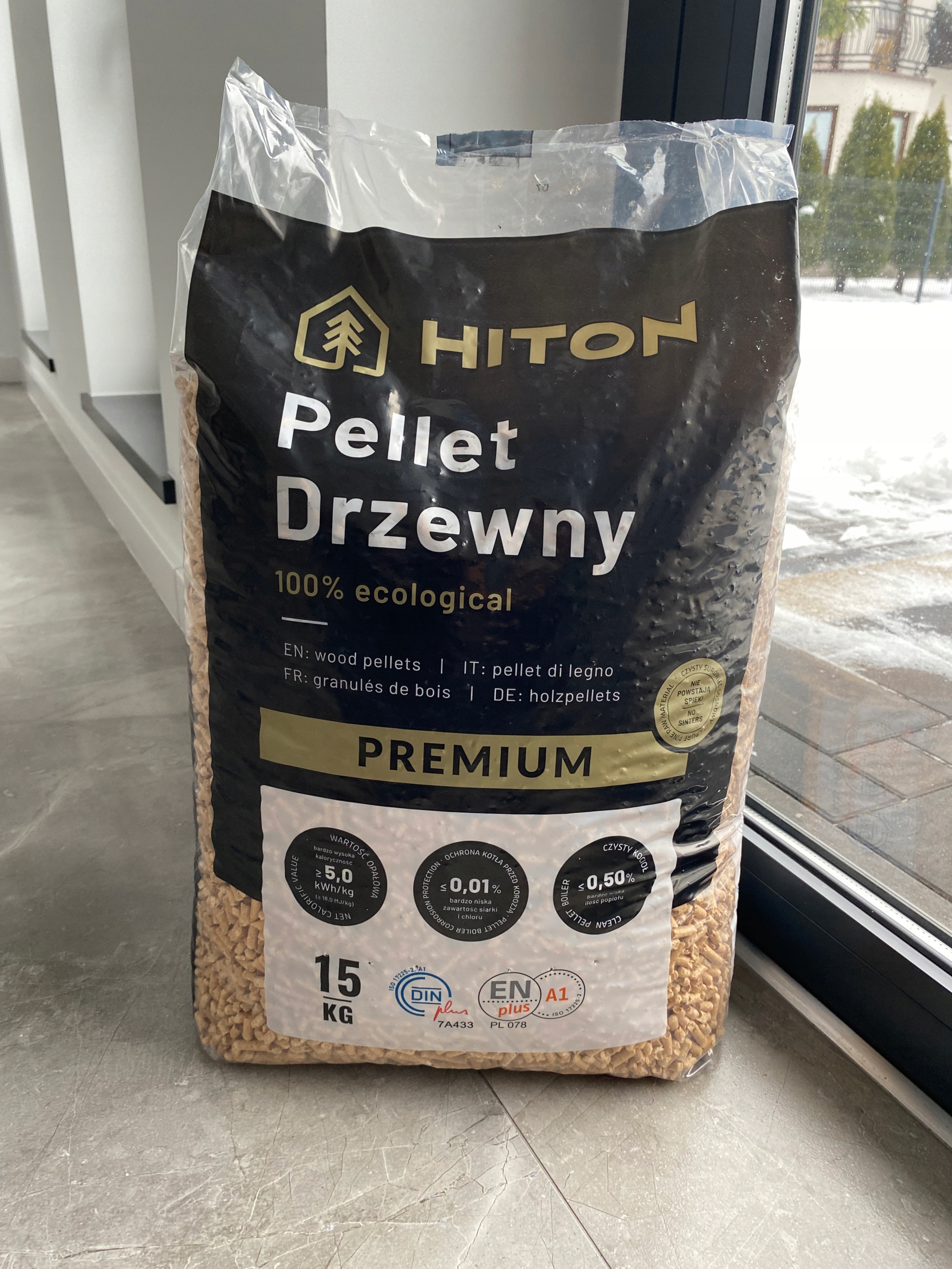 Pellet Pelet drzewny sosnowy ENplus A1 DINplus 100% drewno Typ produktu pelet