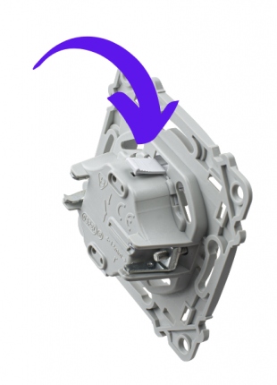 Wyłącznik pojedynczy Ospel SZAFIR szary mat ŁP-1Z/m/70 Typ Podtynkowy