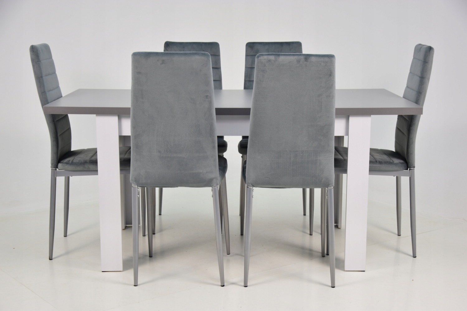 Stół rozkładany w zestawie z 6 krzesłami do salonu Marka inna