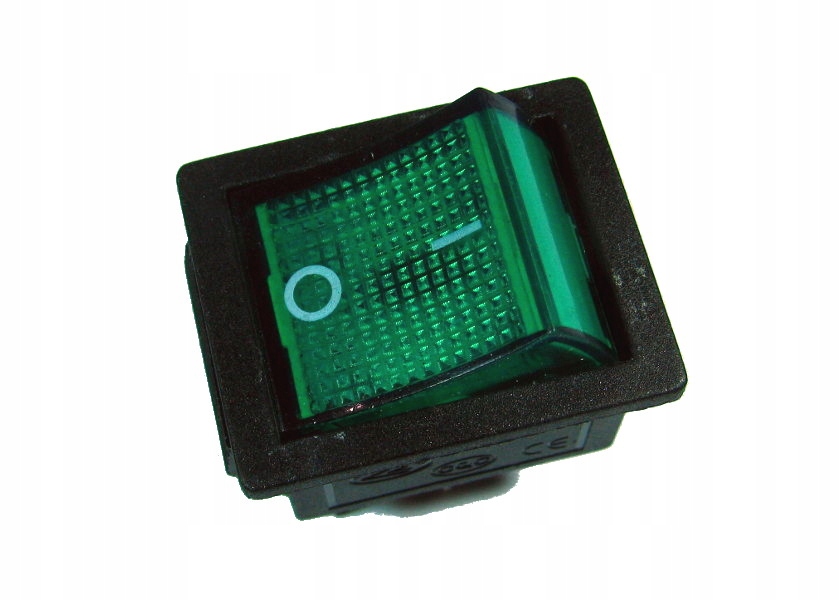 

Przełącznik koł. On/off 230V 1x15A zielony