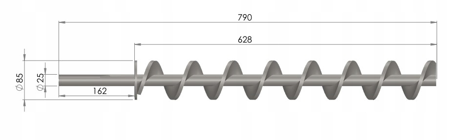 Ślimak do kotła HEF 25 kW Rodzaj ślimak