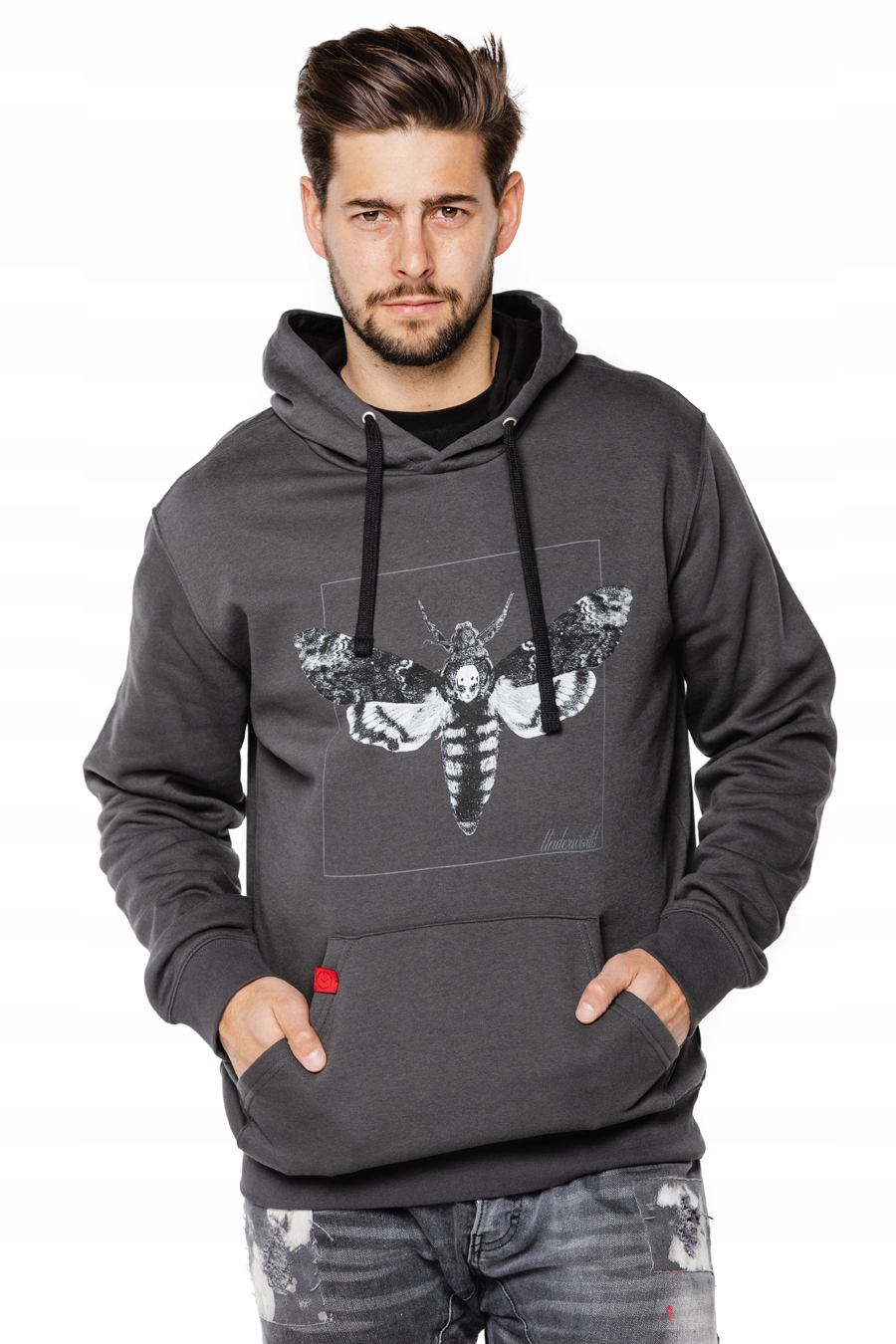 Unisexová Mikina s klokaní kapsou Night Butterfly Underworld