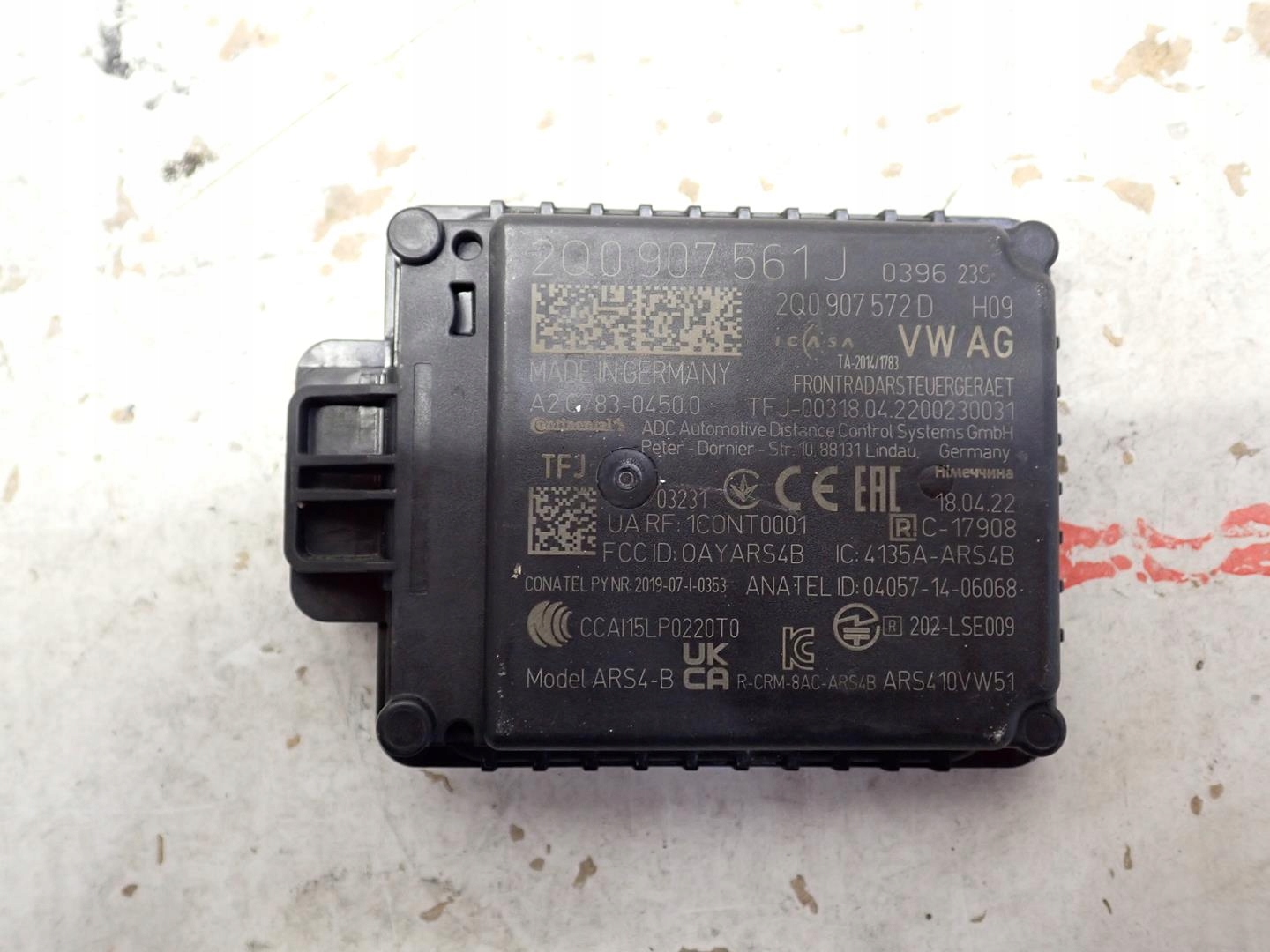 Radar distronic VW SEAT SKODA AUDI 2Q0907561J