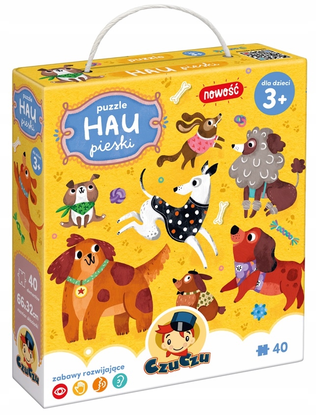 Puzzle Hau Pieski CzuCzu 40 elementów 3+ Czu Czu