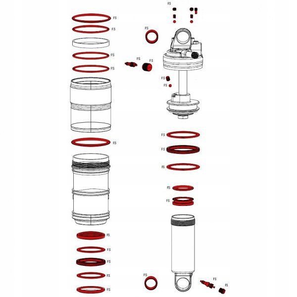 Zestaw serwisowy Rock Shox SERVICE KIT FULL MONARCH R/RL/RT/RT3 (2014-2017) EAN (GTIN) 710845734502