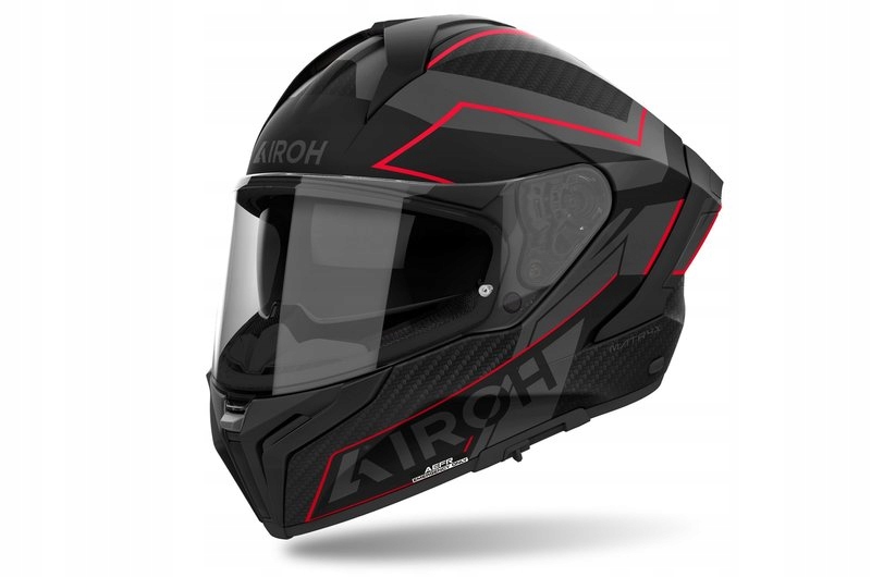 Motocyklová Prilba Airoh Matryx Sentinel Red Matt Čierna L