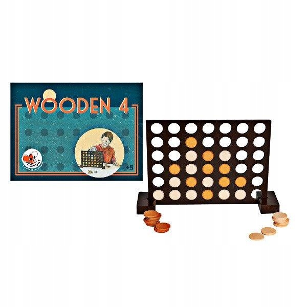 

Cztery w rzędzie, drewniana gra Egmont Toys