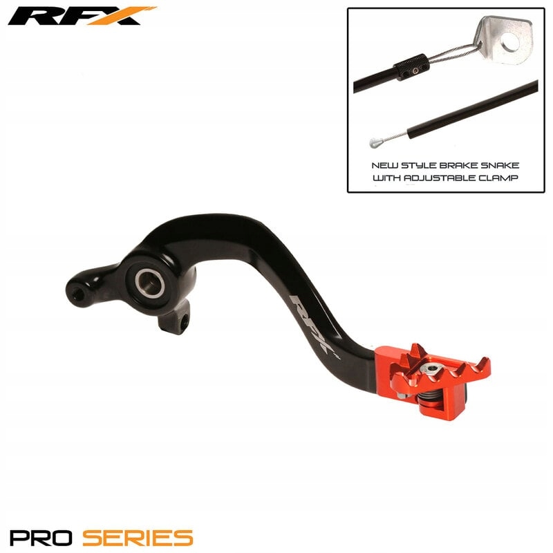 Páka zadnej brzdy Rfx Pro Ft (čierna/oranžová) Ktm SX65 FXRB5030099OR
