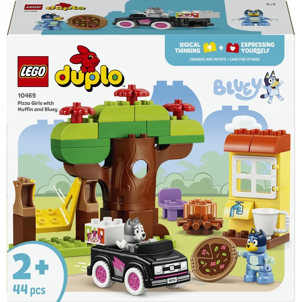 Lego Duplo Bluey Pizzerky s Muffinkou a modrou barvou 10469
