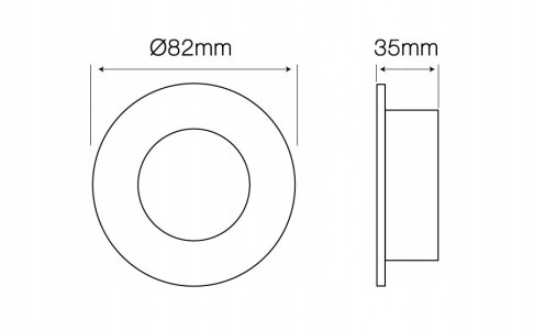 Oprawa okrągła stała tłoczona LED CHROM GU10, MR16 Marka LEDLine