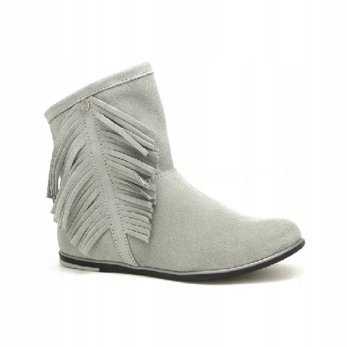 Botki BARTEK dla dziewcząt szare r.33