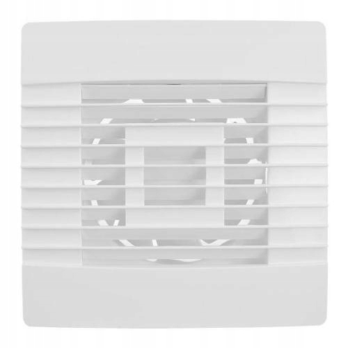 Ventilátor stenový so žalúziou, 100 mm, časový dobeh 0918