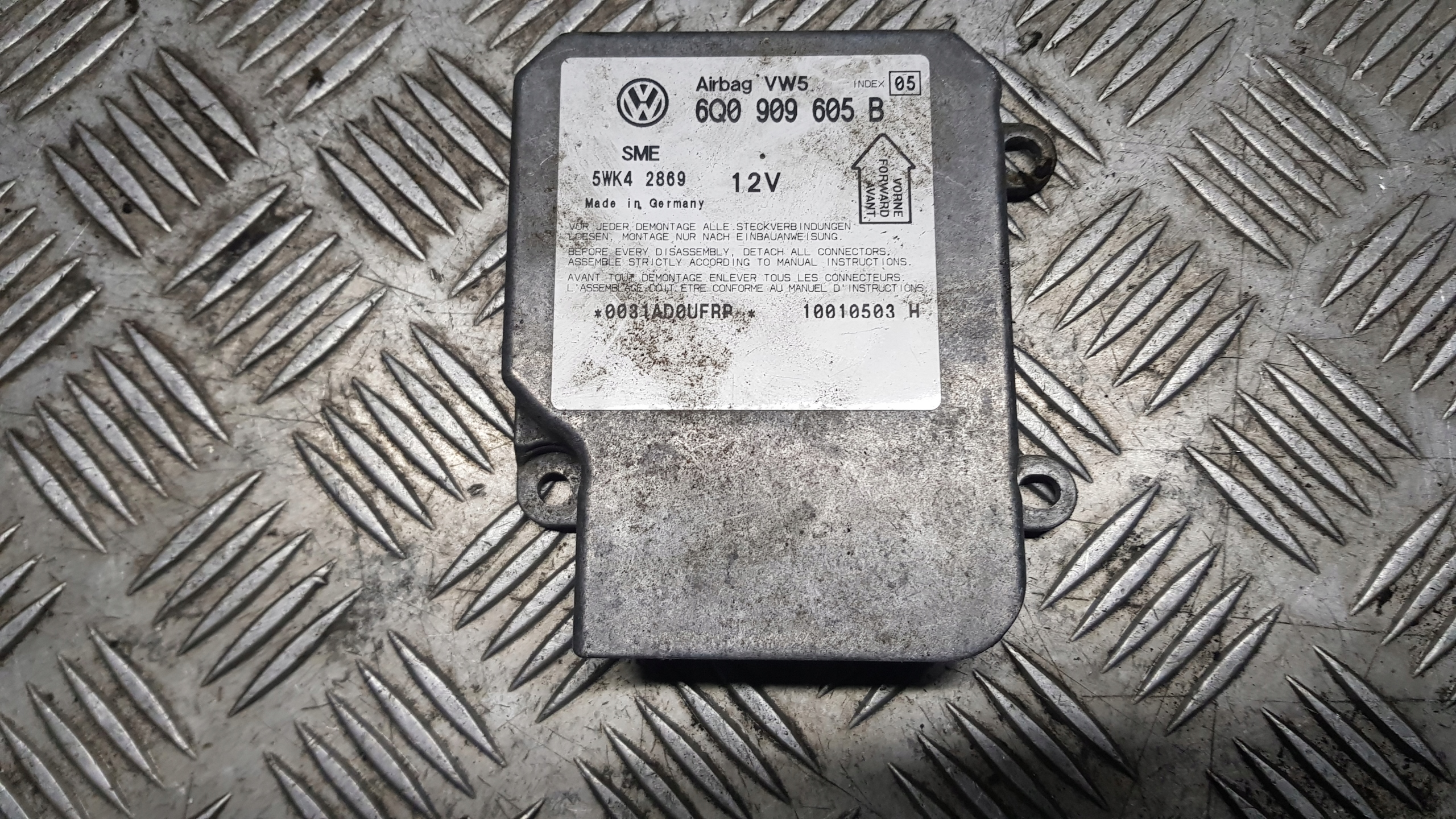 VW POLO 6N modul SENSOR AIRBAG 6Q0909605B