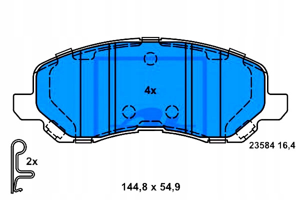 Ate Brzdové Destičky Mitsubishi Přední Asx Lancer