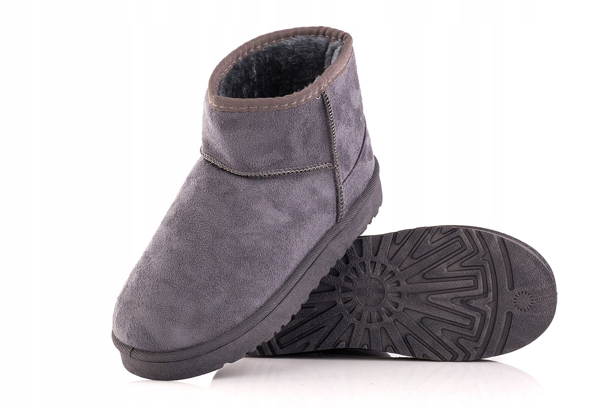 Mukluki Śniegowce Buty Zimowe Ocieplane Szare r.37 Rozmiar 37
