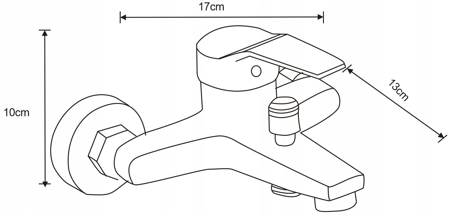 MEXEN CARO BATHTUB BATÉRIA Mosadz CHROME Caro