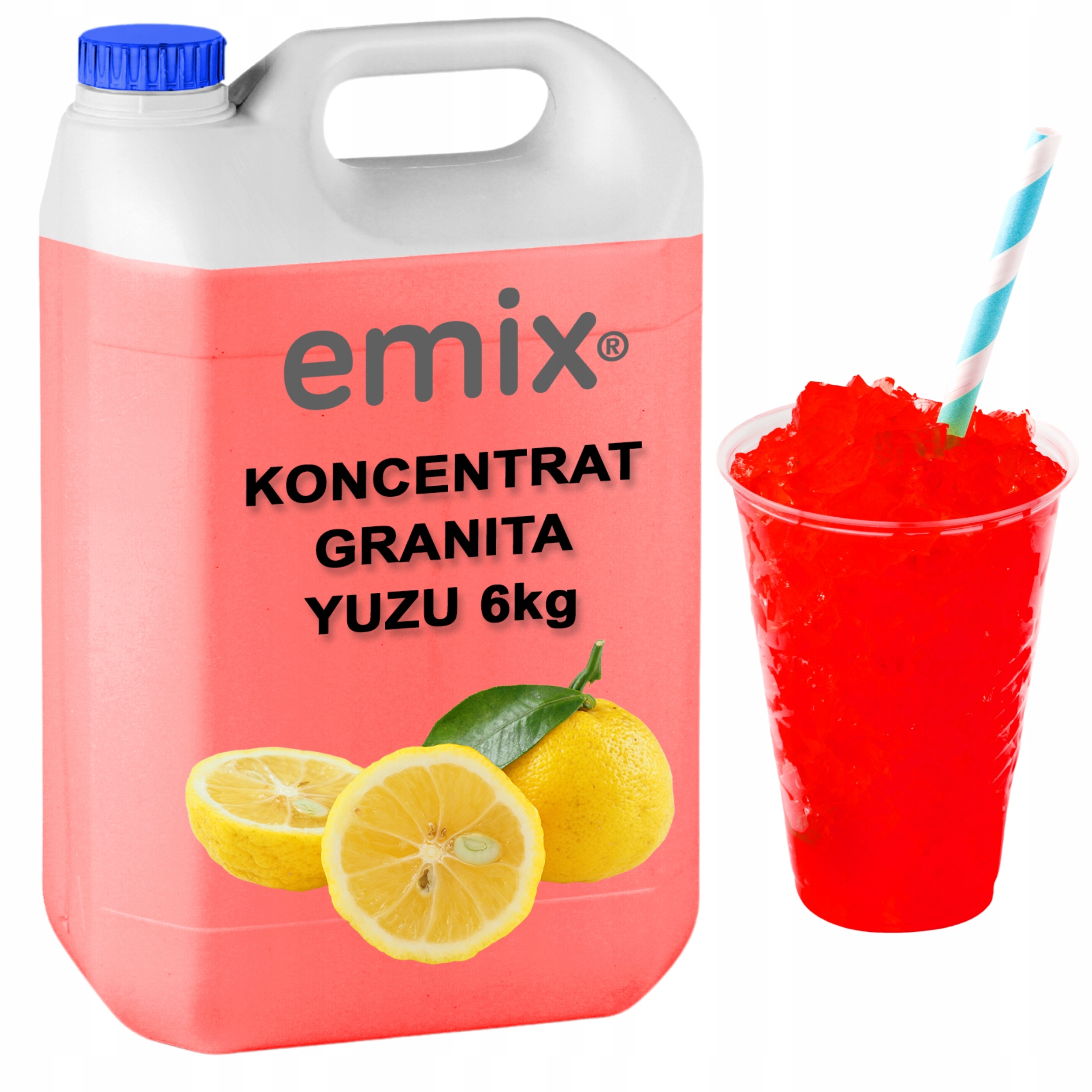 Koncentrat syrop Granitora Yuzu Cytrusowy Granita 5L 1:7 6kg Emix