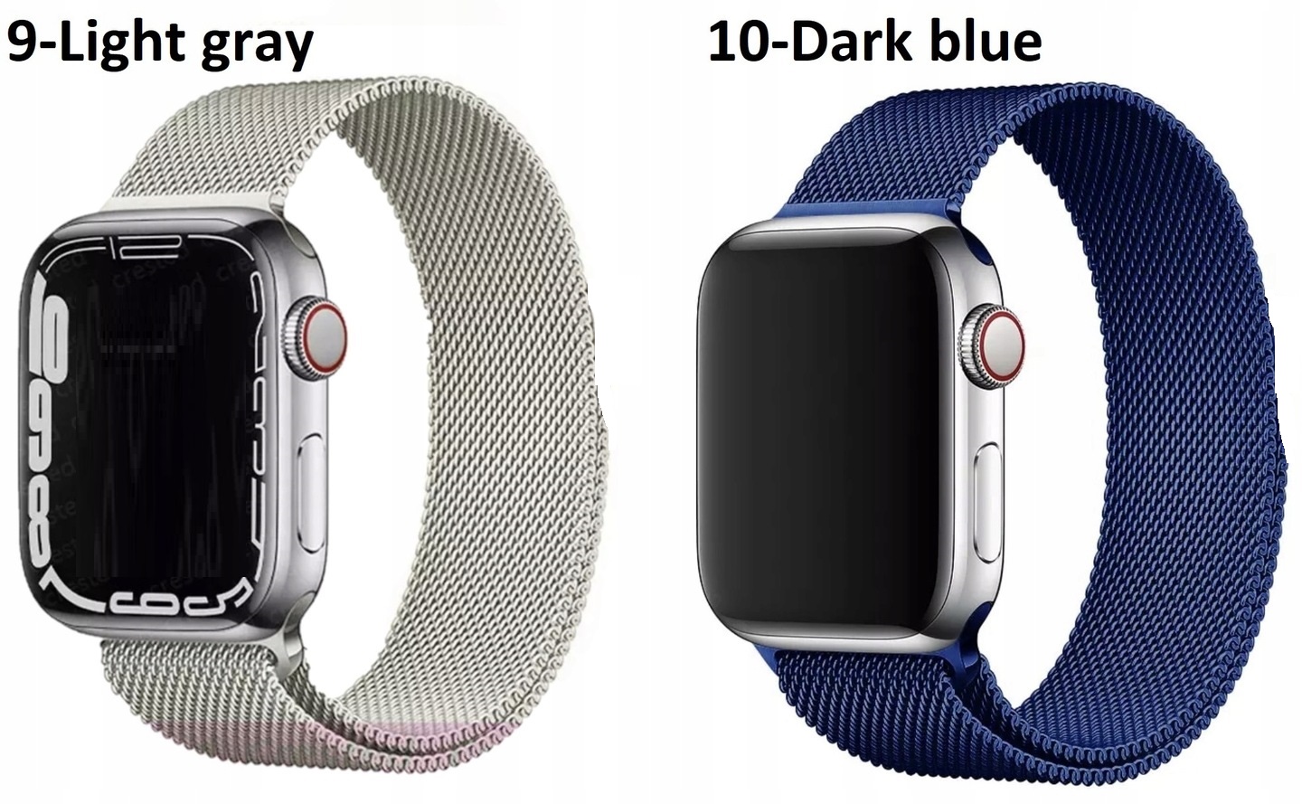 PASEK APPLE WATCH 3 4 5 6 7 8 9 SE ULTRA 2 38/40/41/42/44/45/49 Mediolańska Obwód nadgarstka 140-240 mm