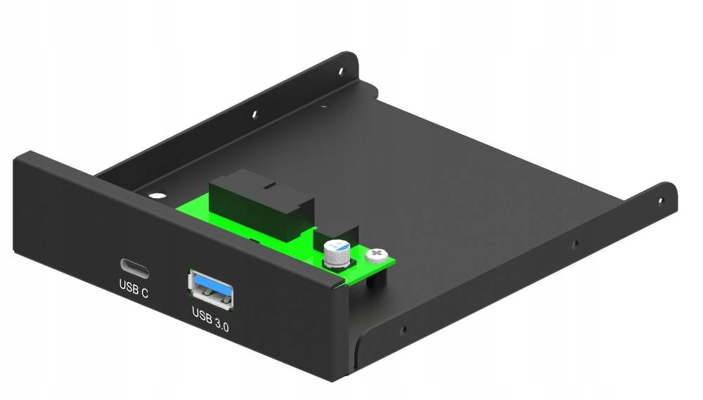 Panel przedni Gembird 3,5'' Usb 3.1 Typ-A Typ-C