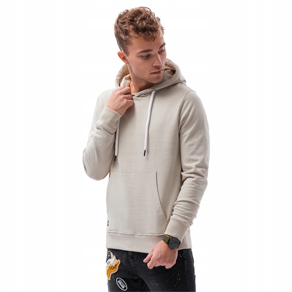 

Bluza męska z kapturem B1147 jasnoszara XL