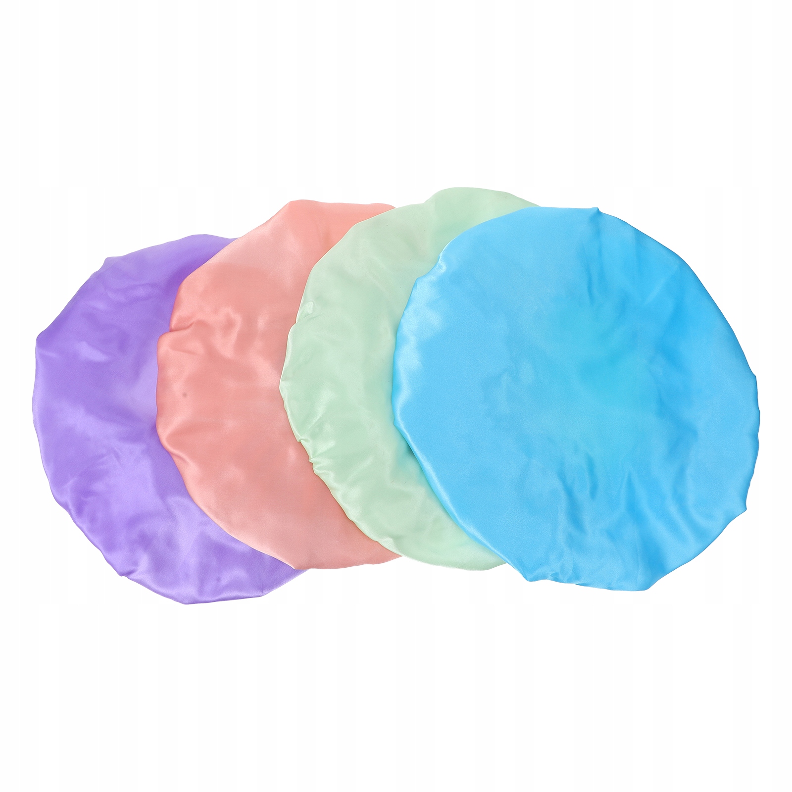 Double Layer Shower Cap Curls 4 Pcs Marka inna marka