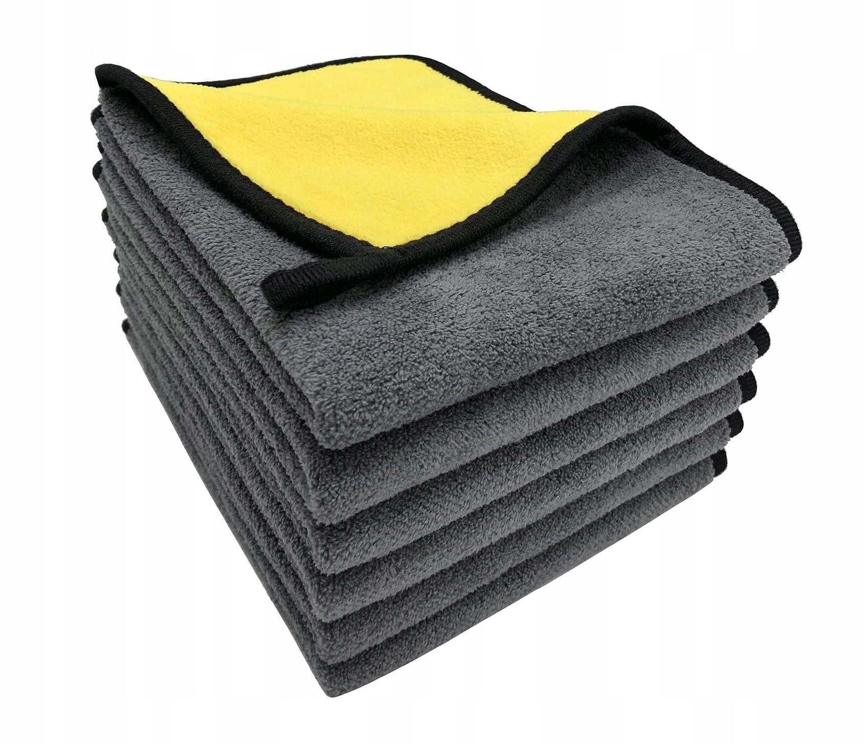 Zestaw 6 ściereczek z mikrofibry do polerowania samochodu chłonne delikatne