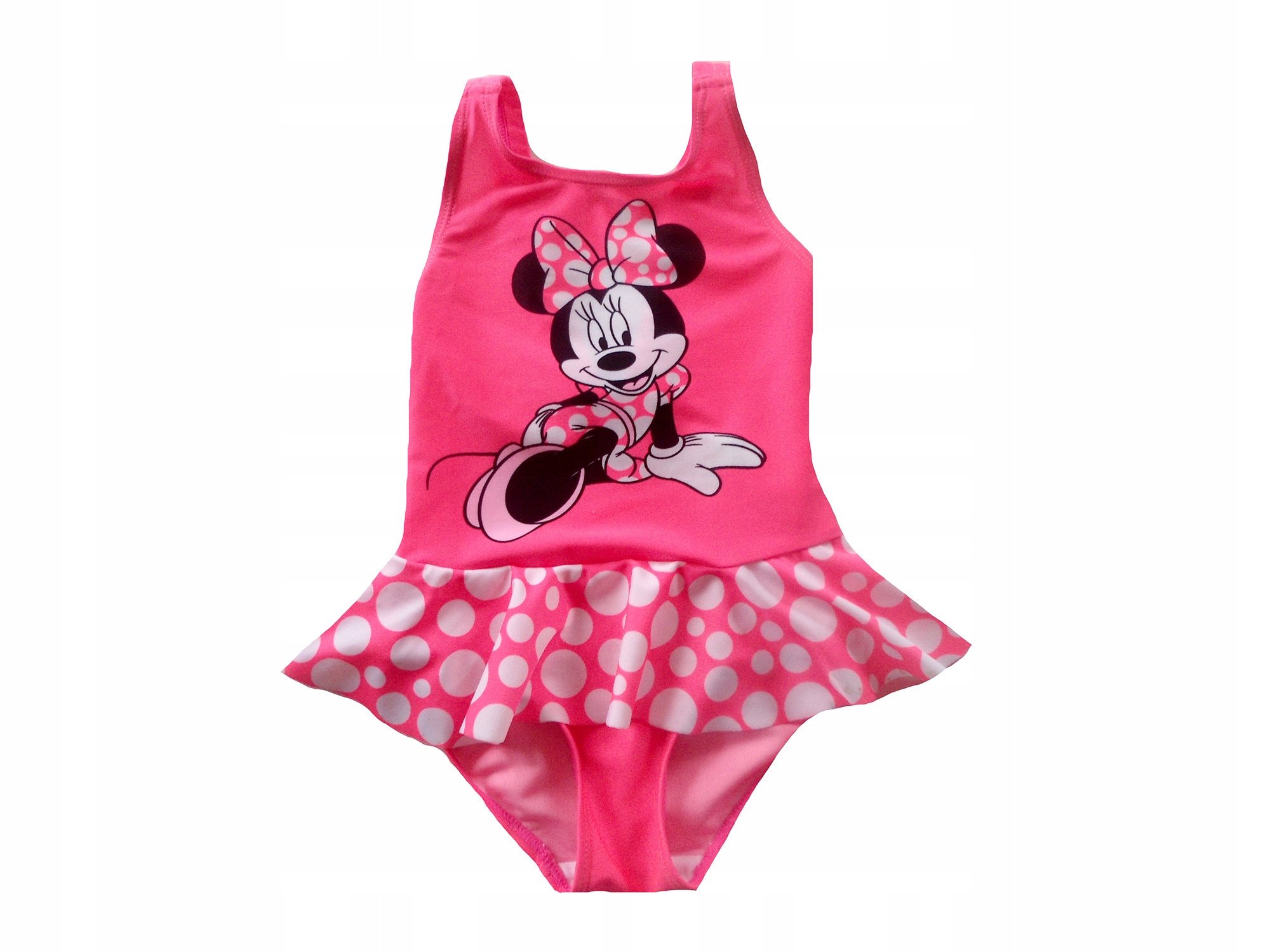 H&M MINNIE MOUSE neonowy strój kąpielowy 92
