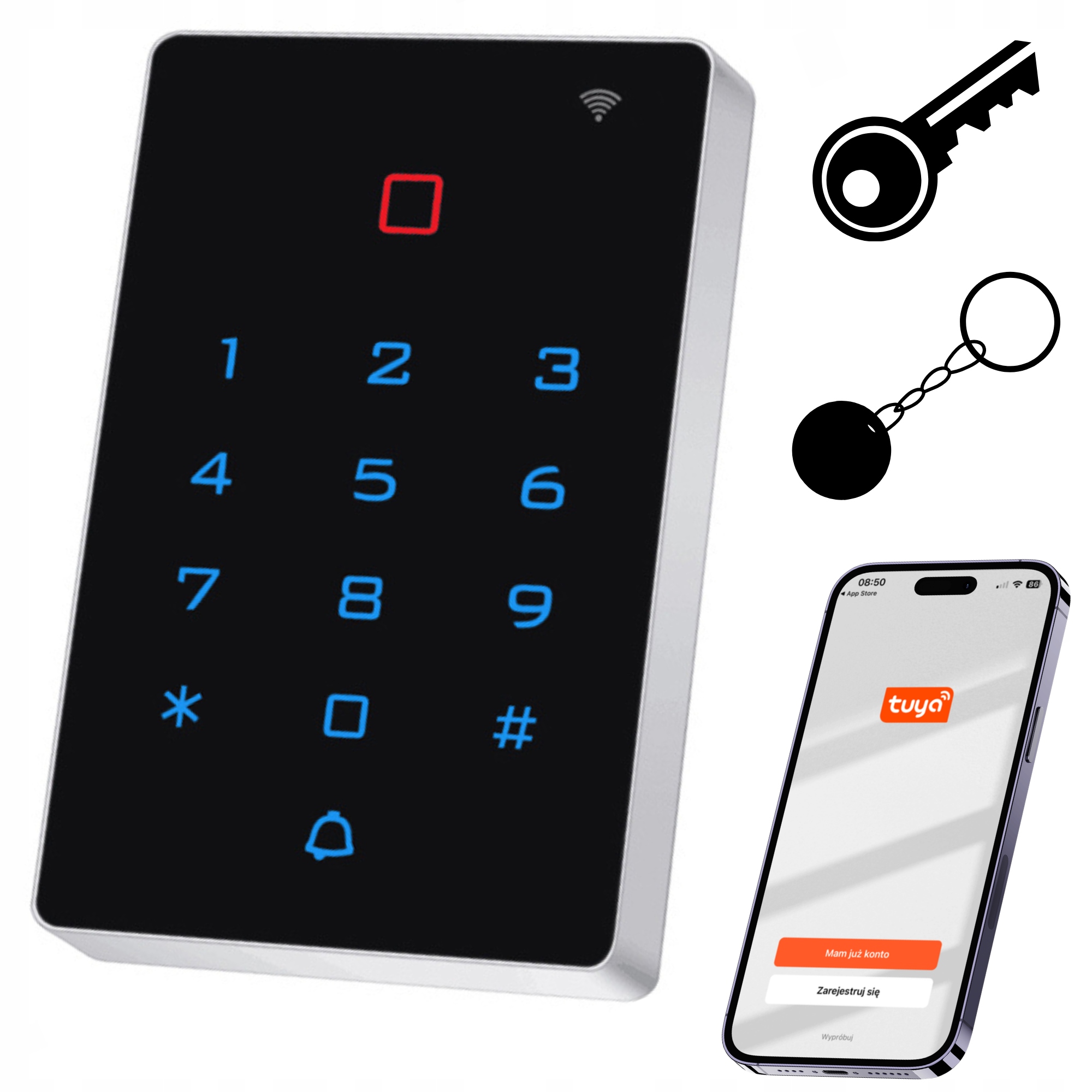 Klávesnice Pin Pad Na Dveře Systém Kontroly Přístupu Smart Tuya Inteligentní
