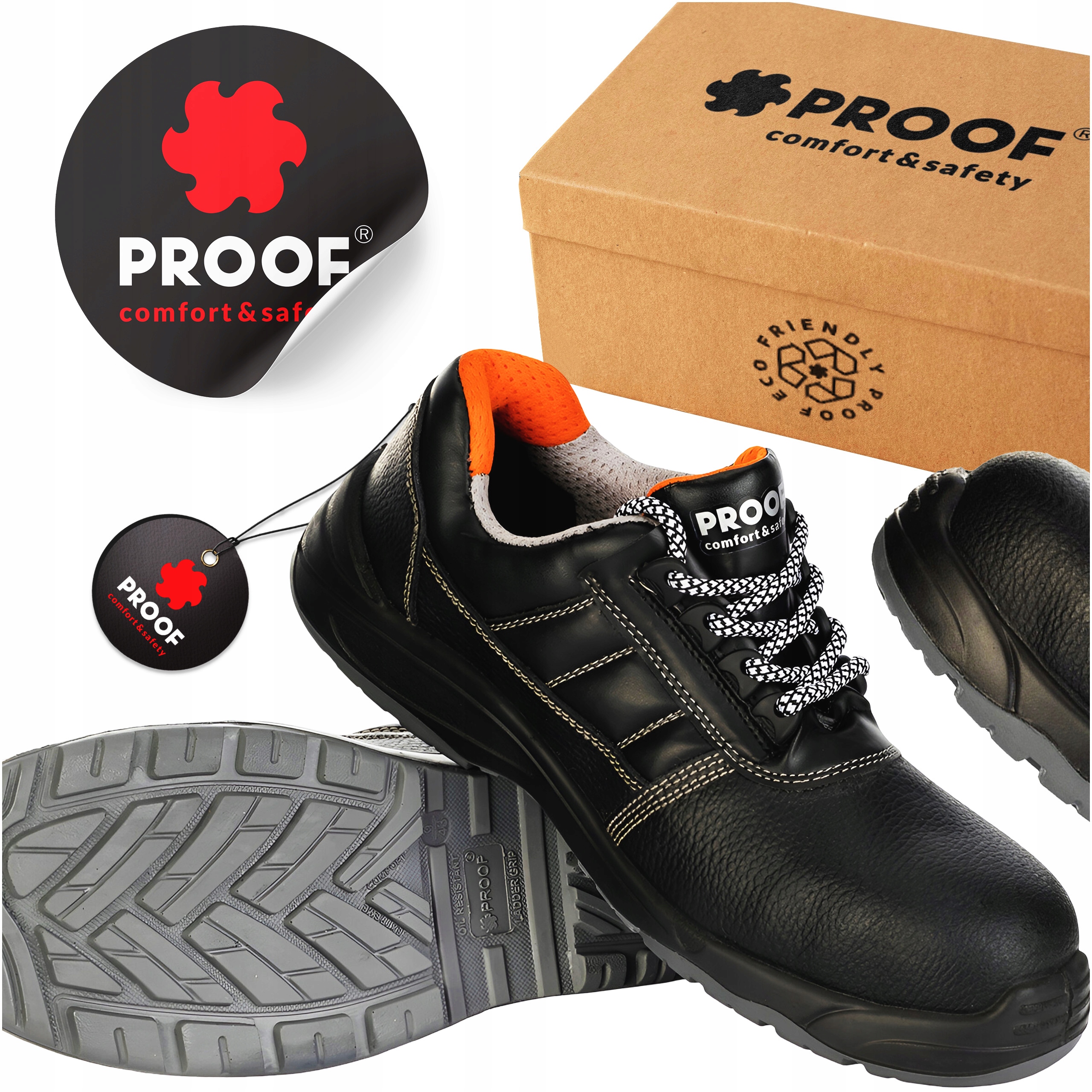 Pánské Pracovní Boty S3L Zdvih Lehké Ochranné Kožené Lico Vel 44