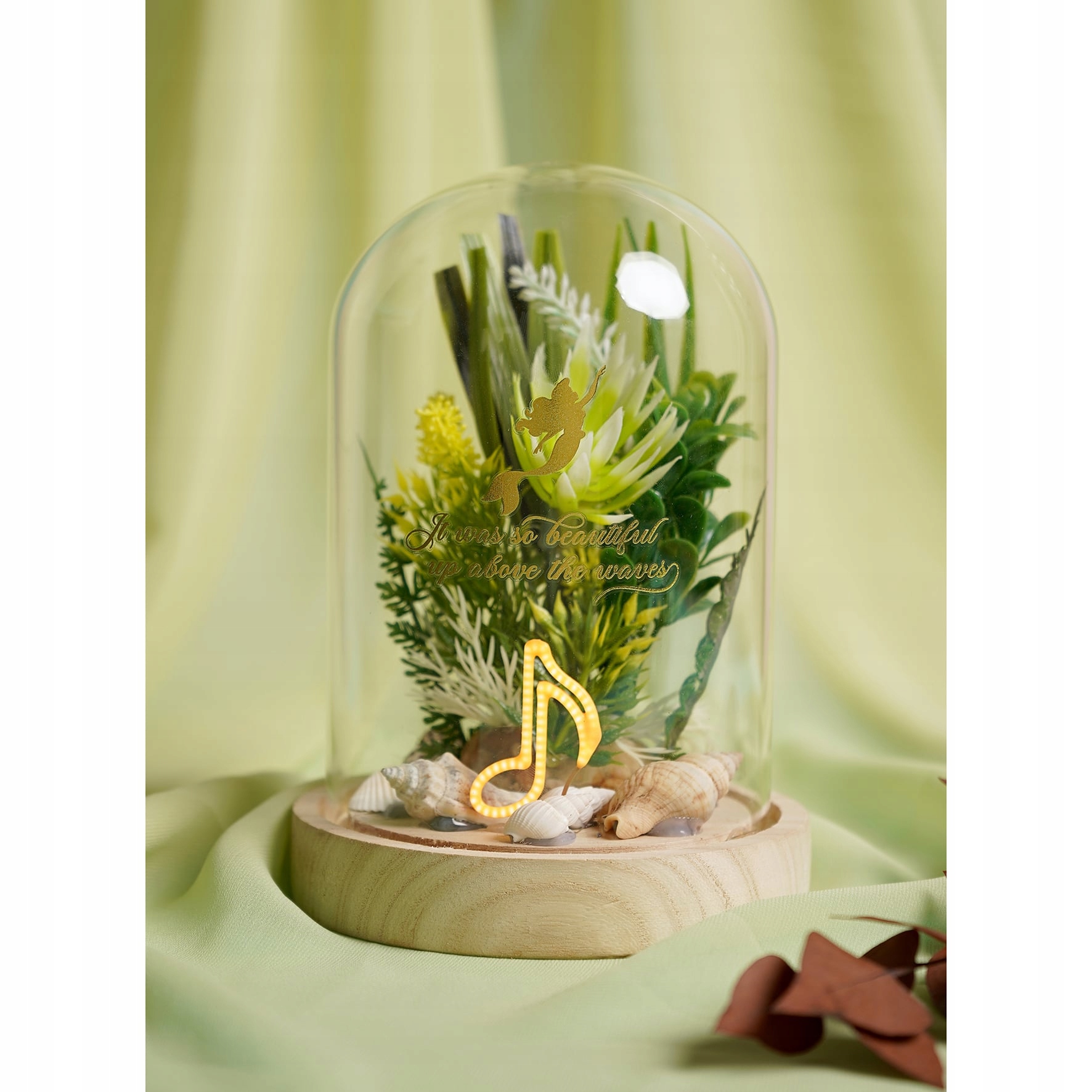 Widdop Disney Princess Ariel Květinový zvon s neonovým světlem