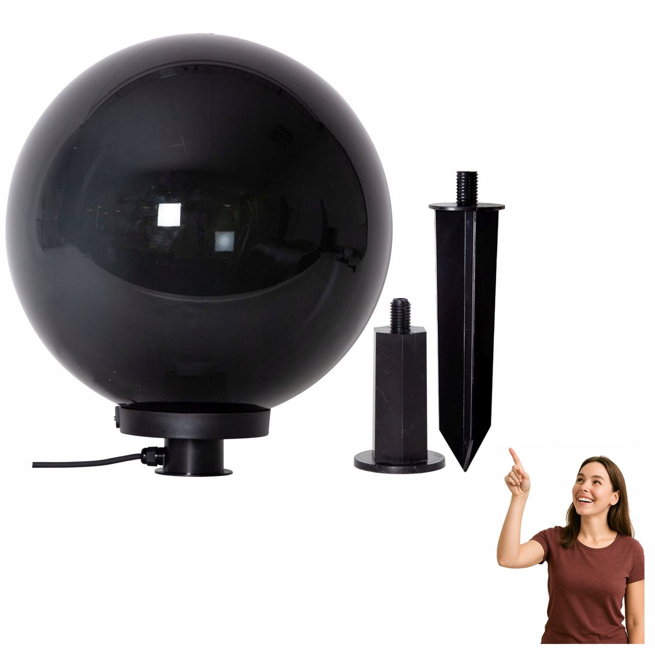 Vonkajšia základná lampa Monterollo Smoke 900203 Eglo