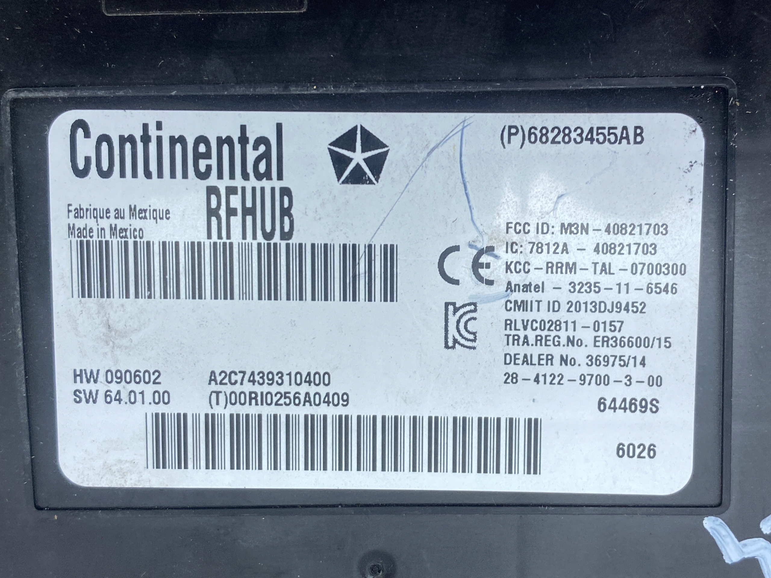 control unit module Dodge Challenger Charger 2015+ USA