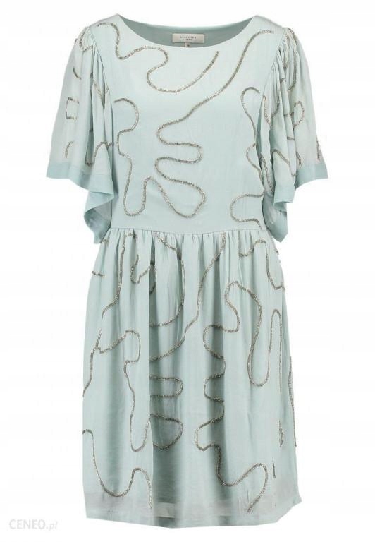 Selected Femme Šaty Mini Mátová Korálky M