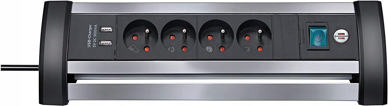 

Listwa Zasilająca na Biurko 4 Gniazda 2xUSB