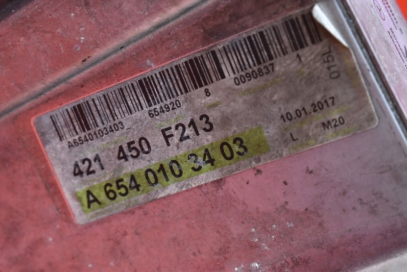 radiator intercooler A6540103403 MERCEDES E-KLASA W213 2.0 CDI 197 KM