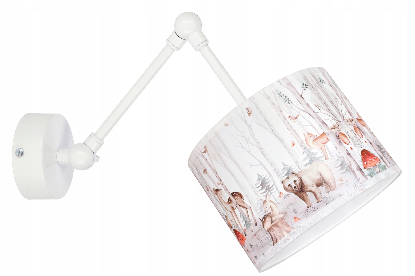 Lampa ścienna kinkiet ścienny LEŚNE ZWIERZĘTA kinkiety ścienne lampy abażur