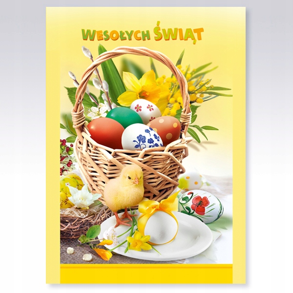KARNET KARTKA ŚWIĄTECZNA WIELKANOC + KOPERTA 1 szt Marka Karo