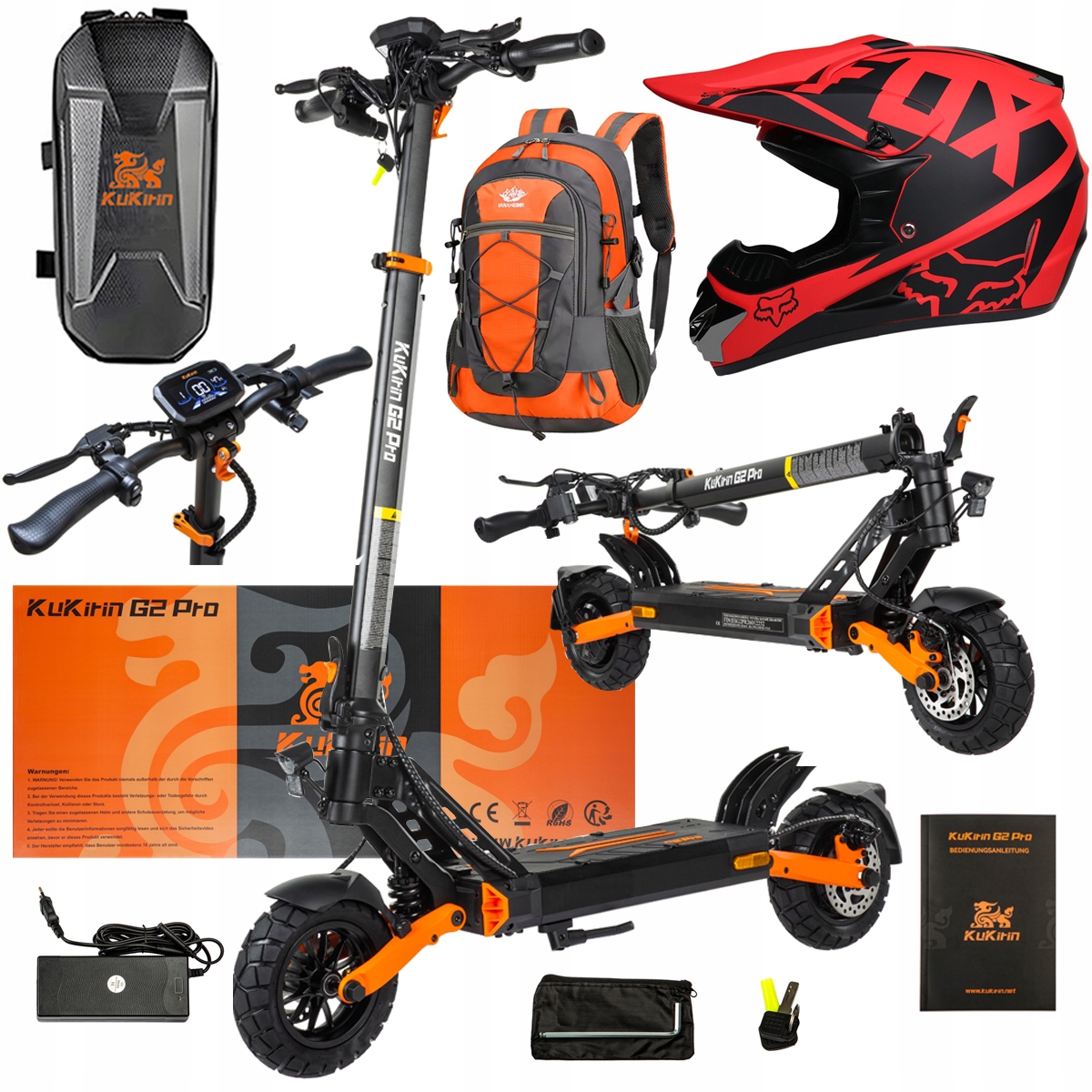 Pojazd Elektryczny KuKirin G2 Pro Abe 500w 48V 15.6AH 65KM 25KM/h +Dárek