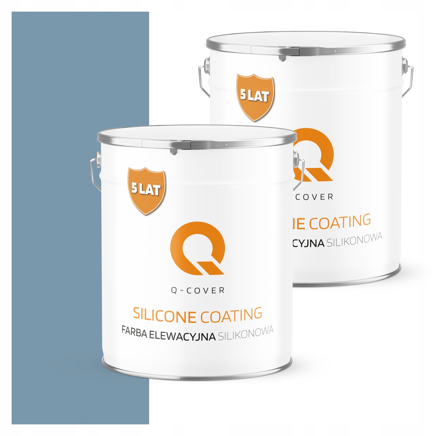 Fasádna farba 5 l silikónová Uv farba modrá