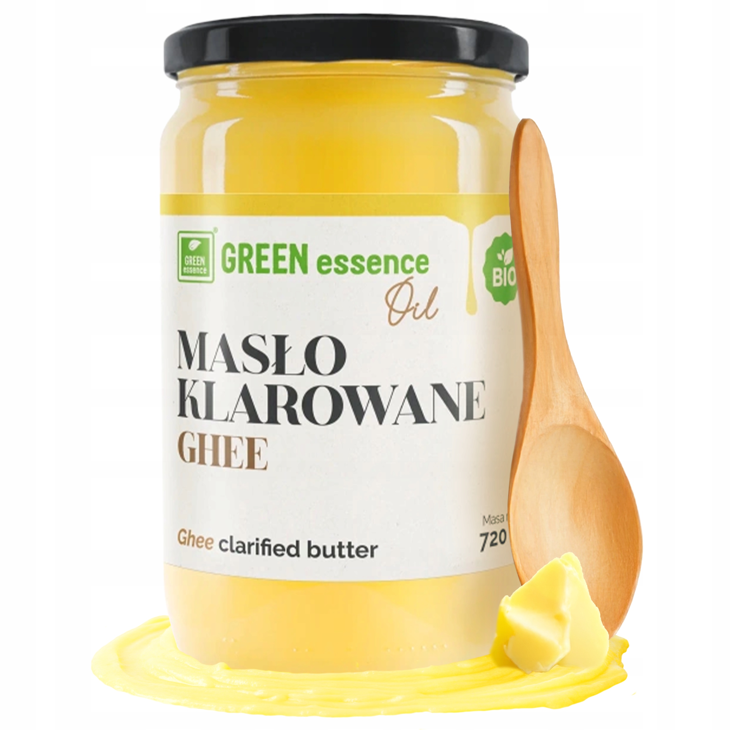 Levně Klarované Máslo Ghee Bio přírodní do kávy 720 ml