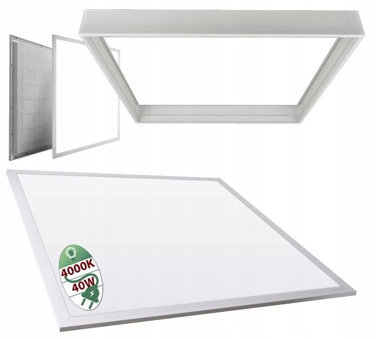 Nástěnný Led panel 40W 60x60 Kaseton Stropní Svítidlo Stropní Svítidlo Neutrální Pvc