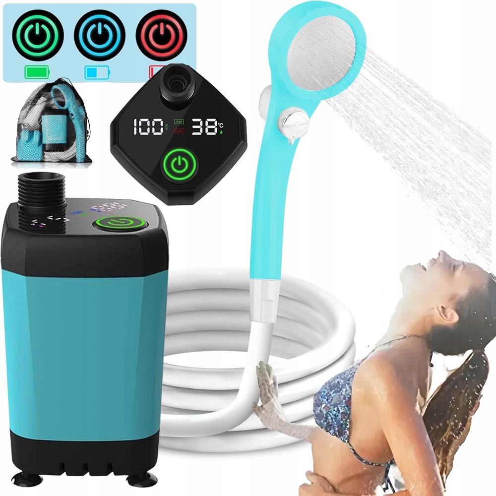 Turistická Sprcha Pro Kempování A Přežití S Baterií 6000MAH
