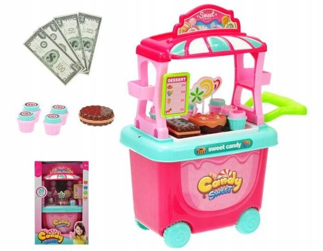 CUKIERNIA SKLEP ZE SŁODYCZAMI STRAGAN WÓZEK 28 EL