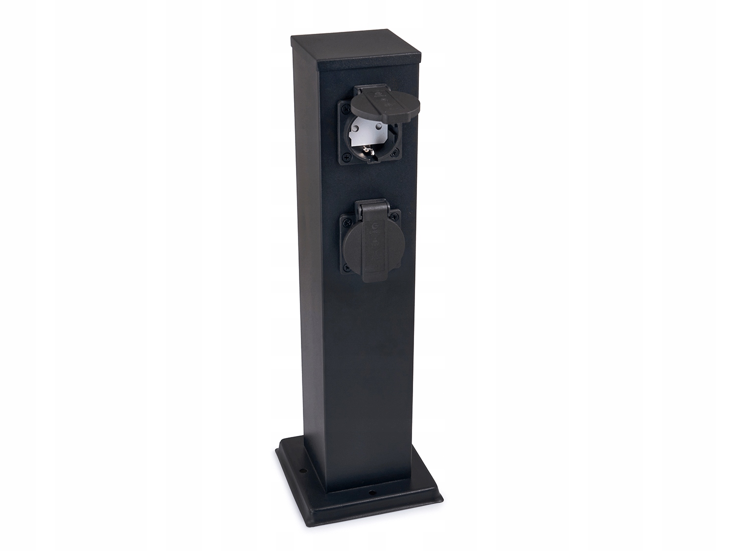 

Słupek Ogrodowy 230V 40cm 4 Gniazda Czarny